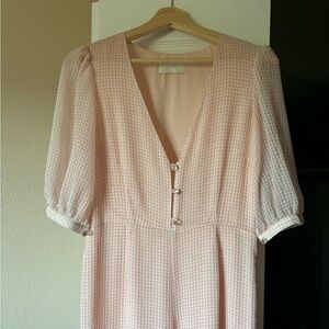 Lisa Says Gah Pink Gingham Capulet Jumpsuit